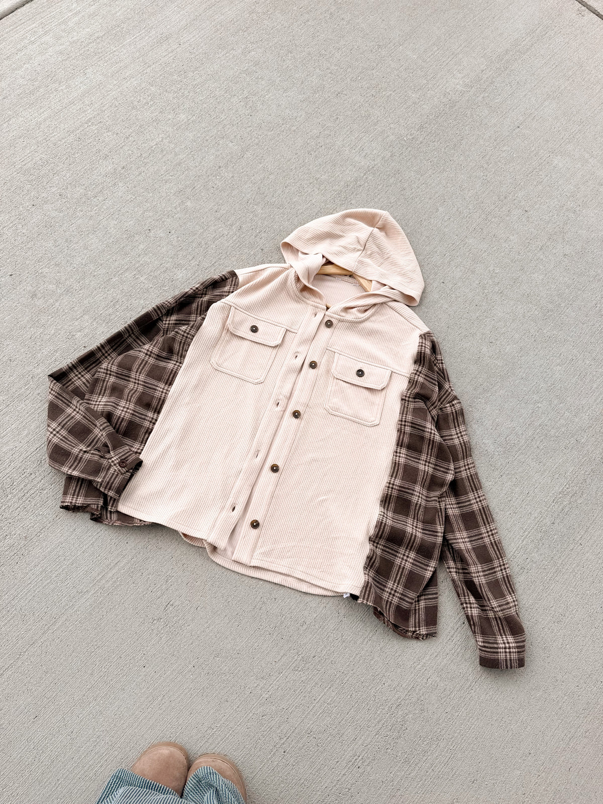 Reworked flannel x button up