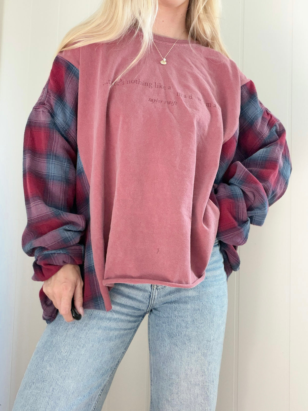 Taylor Swift Mad Woman flannel tee