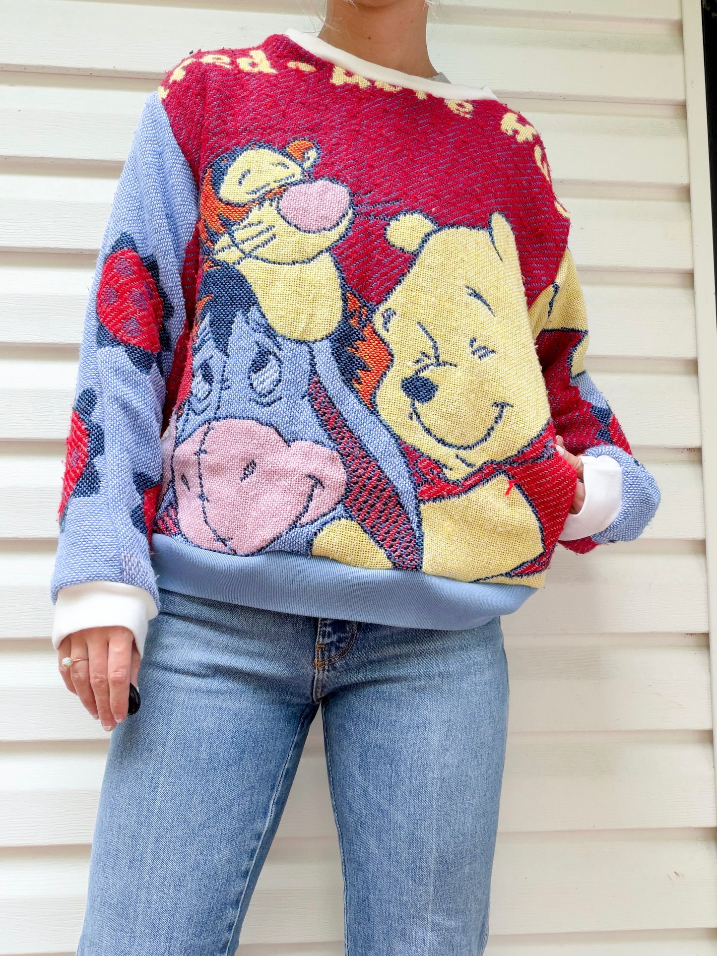 Vintage Pooh tapestry crewneck