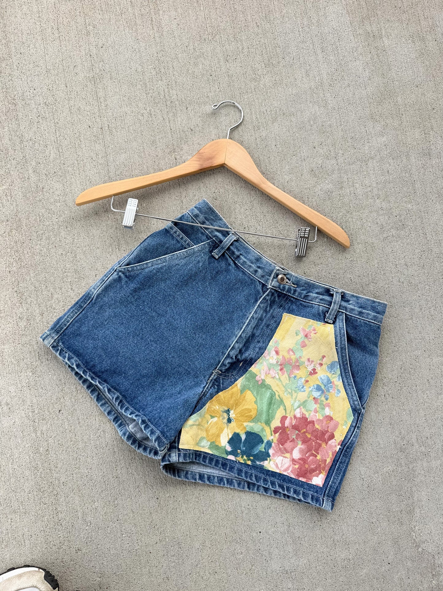 Vintage Jean shorts x patchwork