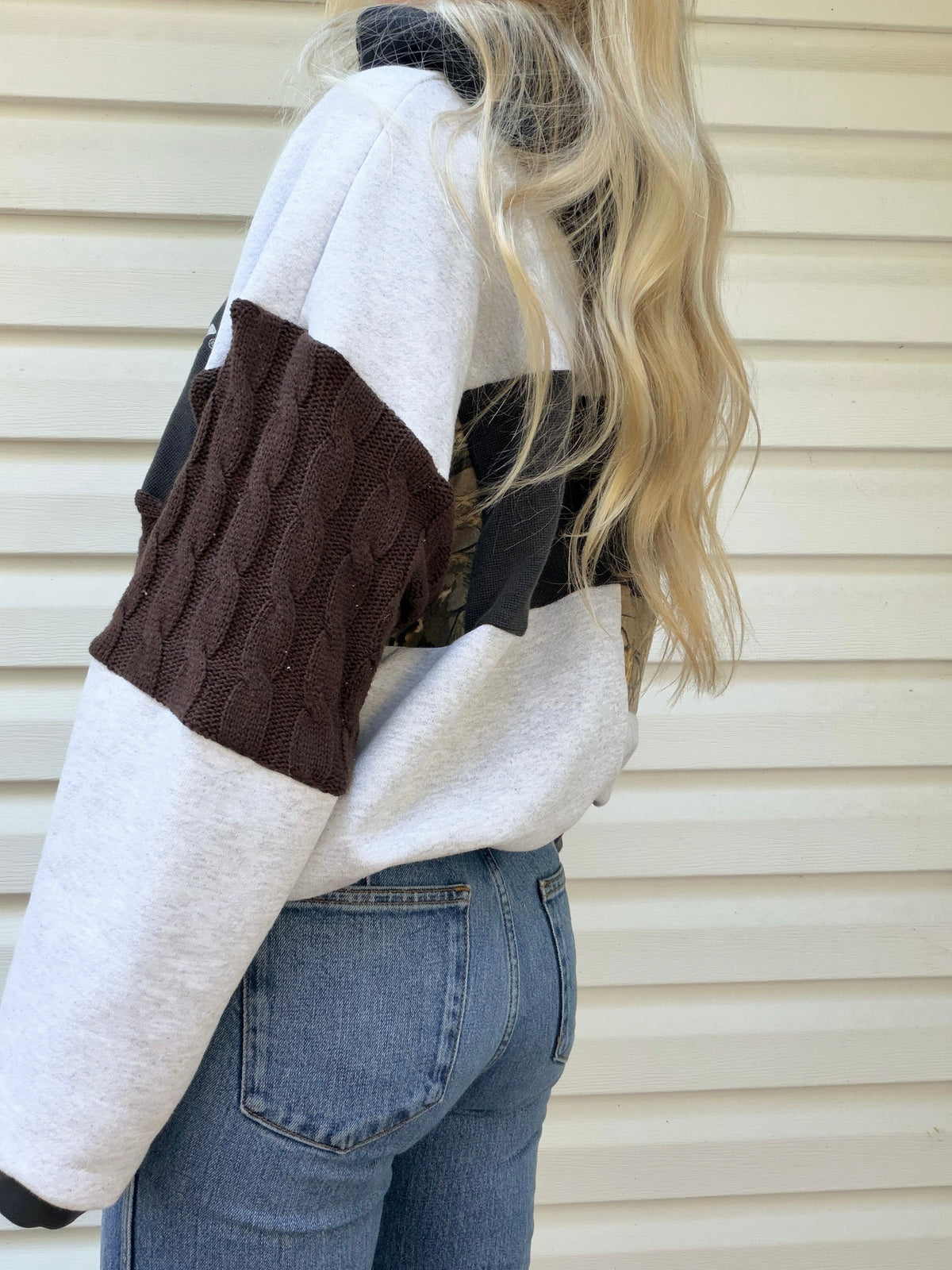 Carhartt x camo patchwork hoodie