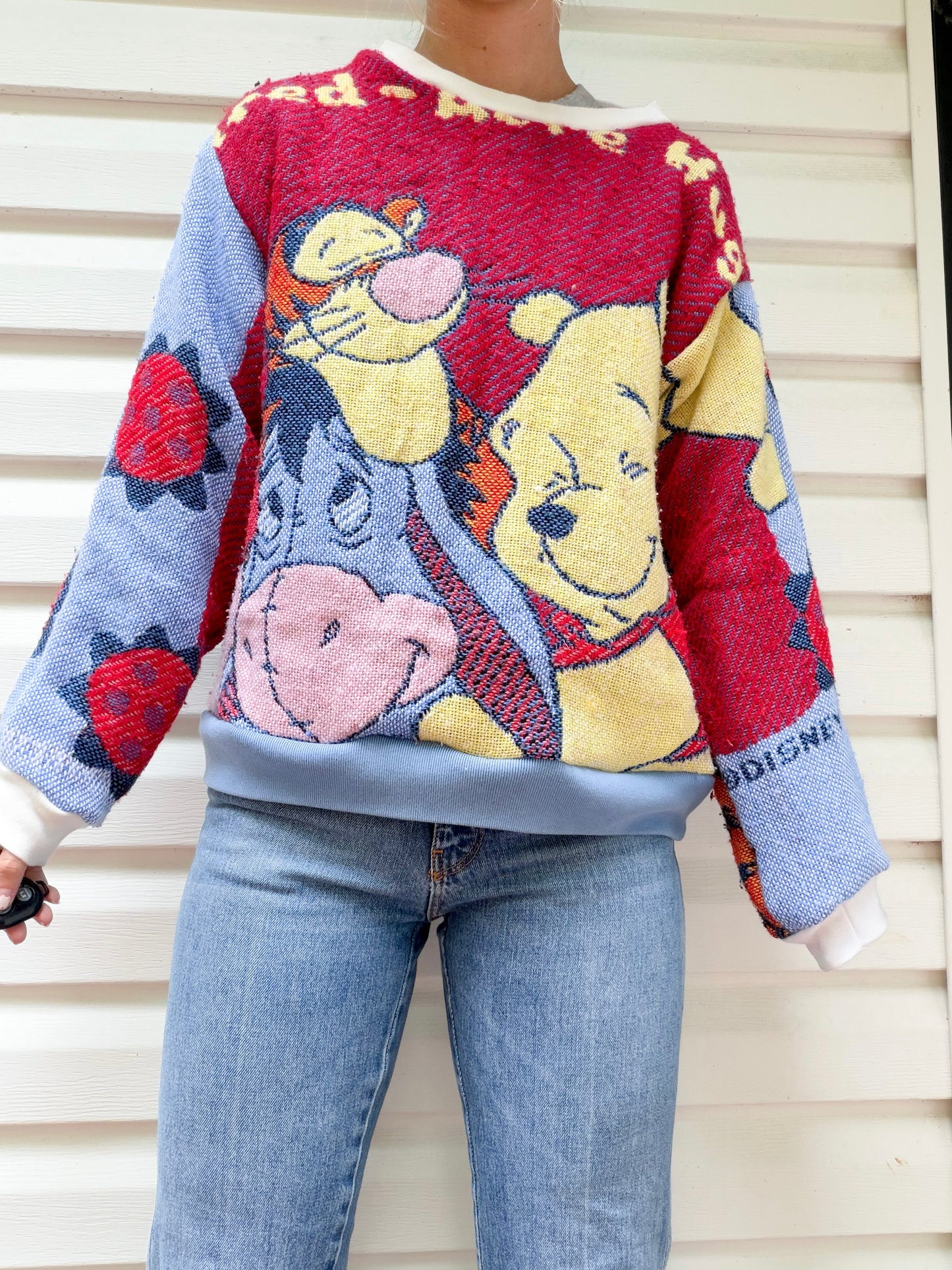 Vintage Pooh tapestry crewneck