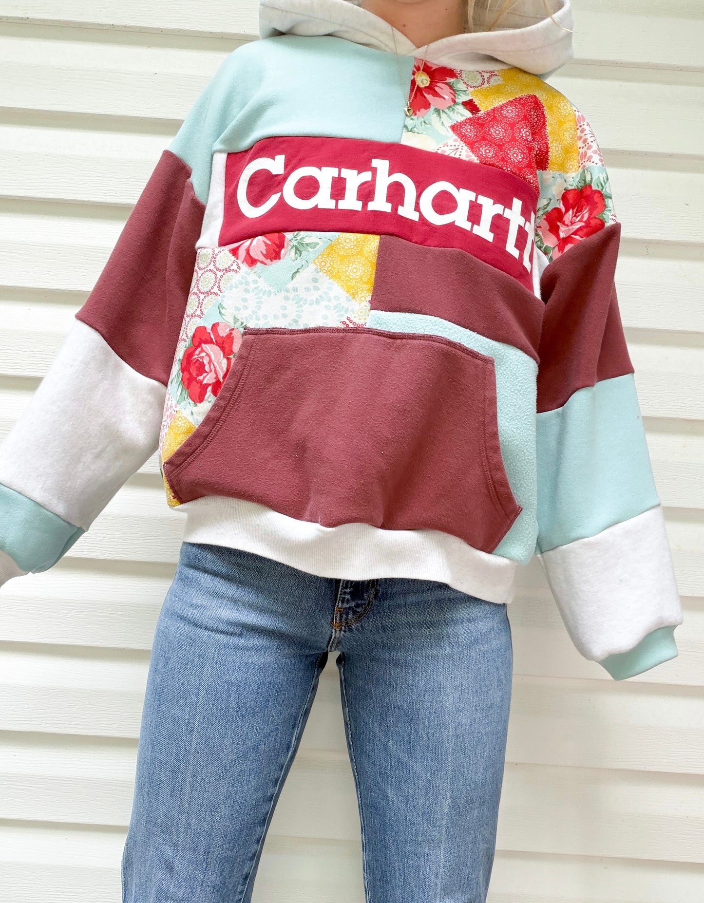 Carhartt patchwork hoodie