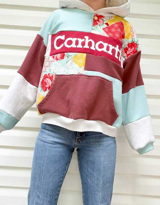 Carhartt patchwork hoodie