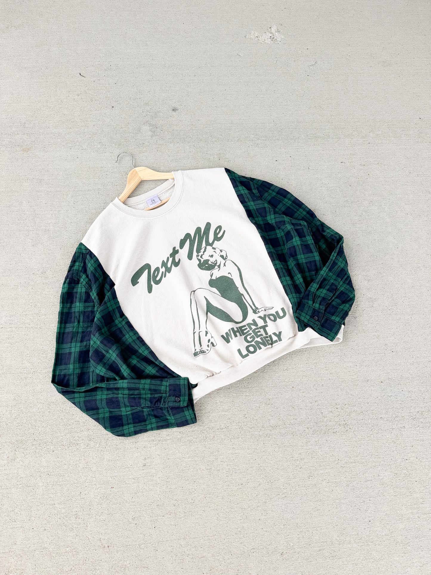 Lonely Ghost flannel crewneck