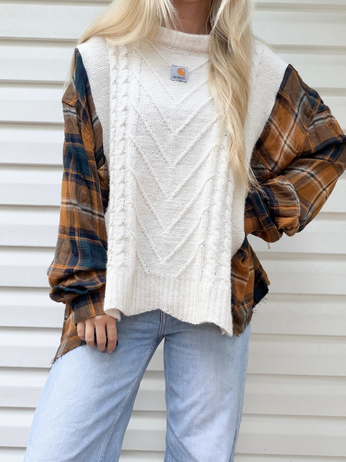 Carhartt sweater x flannel