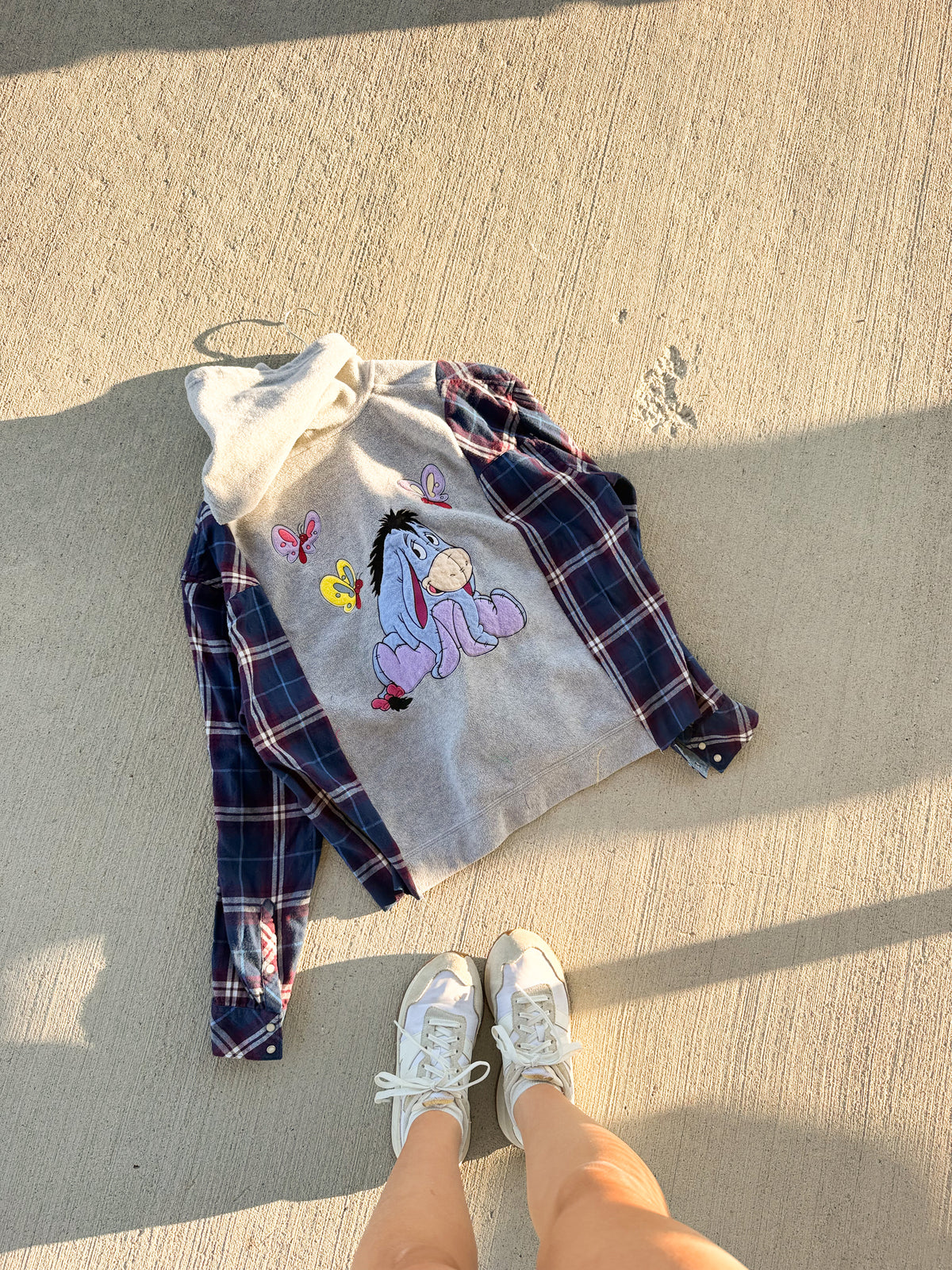 Vintage Eeyore zip up x flannel