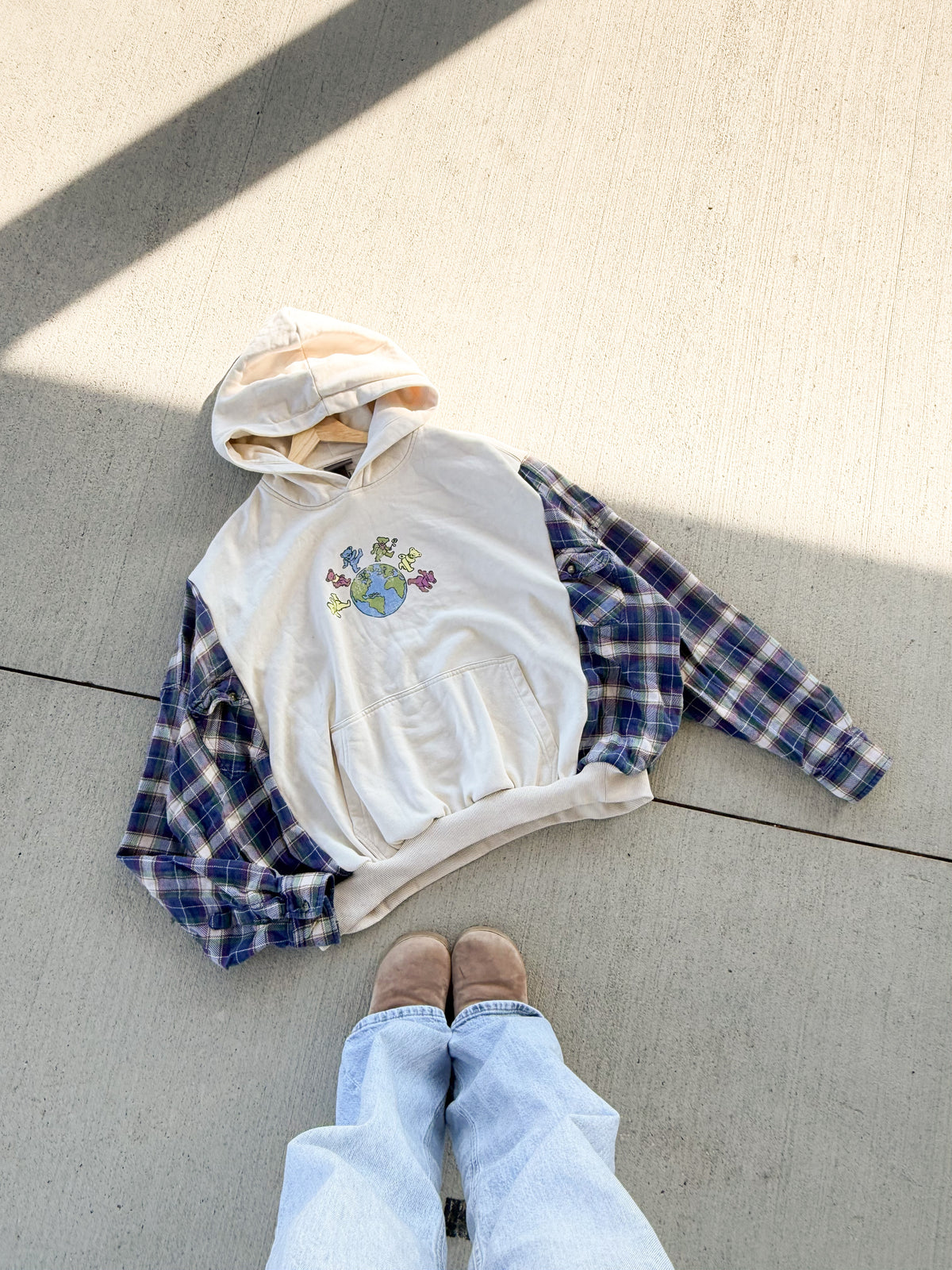 Grateful Dead flannel hoodie