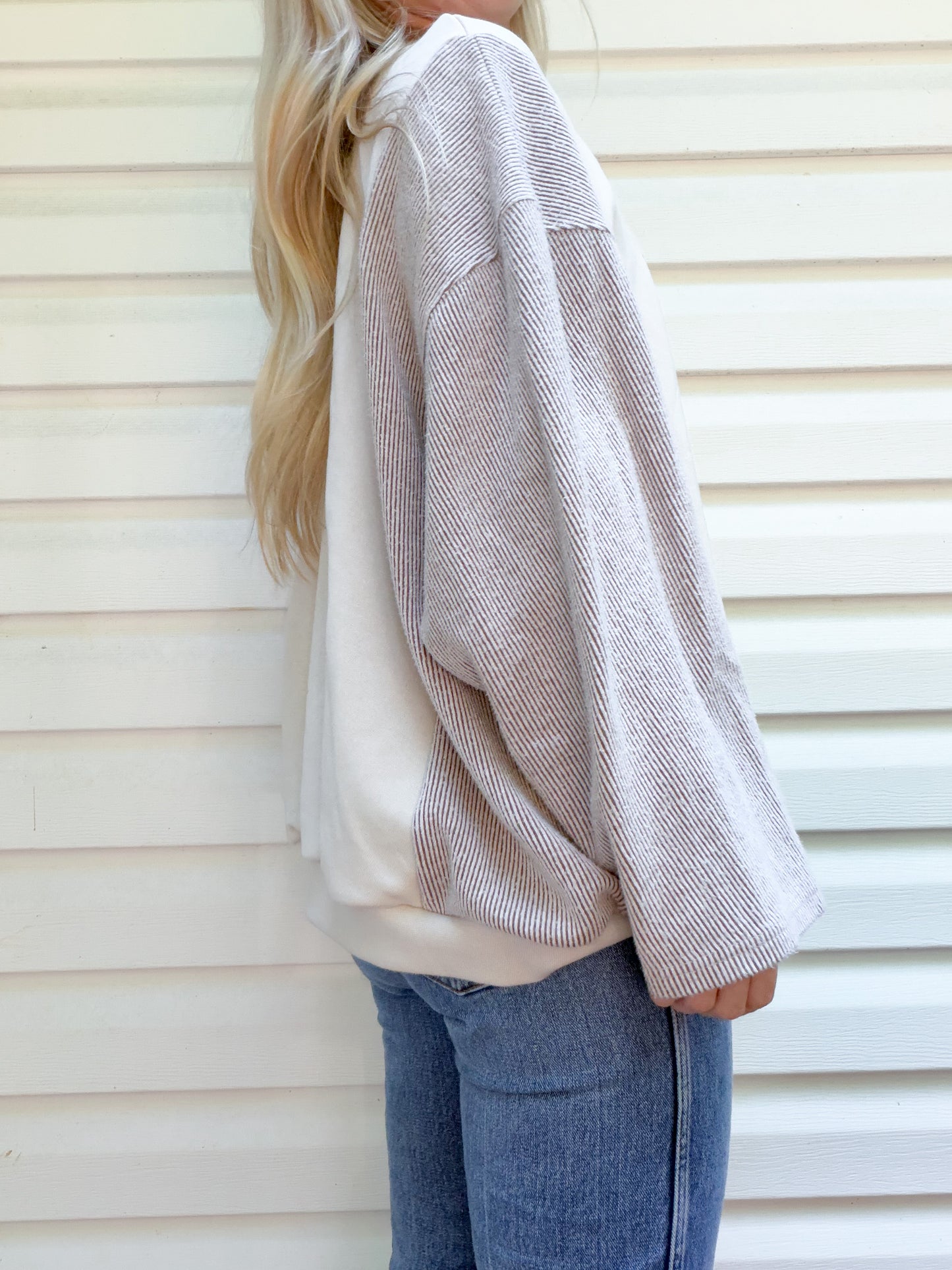 Nike crewneck x brown corduroy