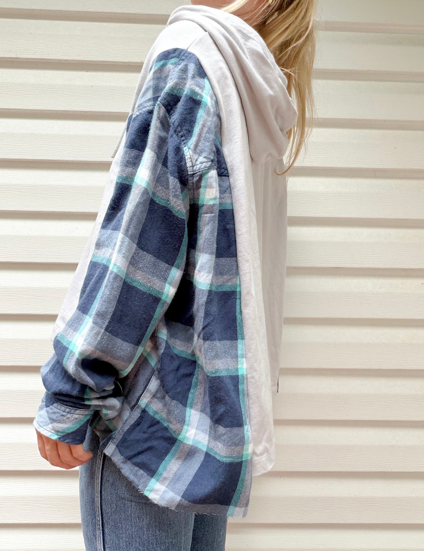 Nike zip up x flannel