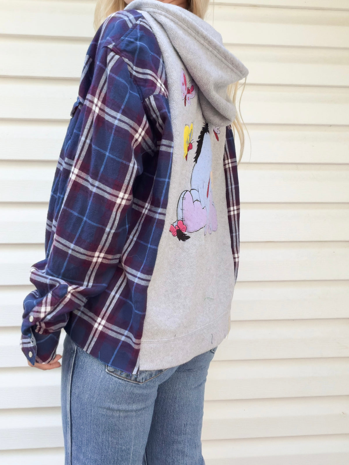 Vintage Eeyore zip up x flannel