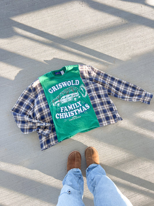 Griswold family Christmas flannel tee