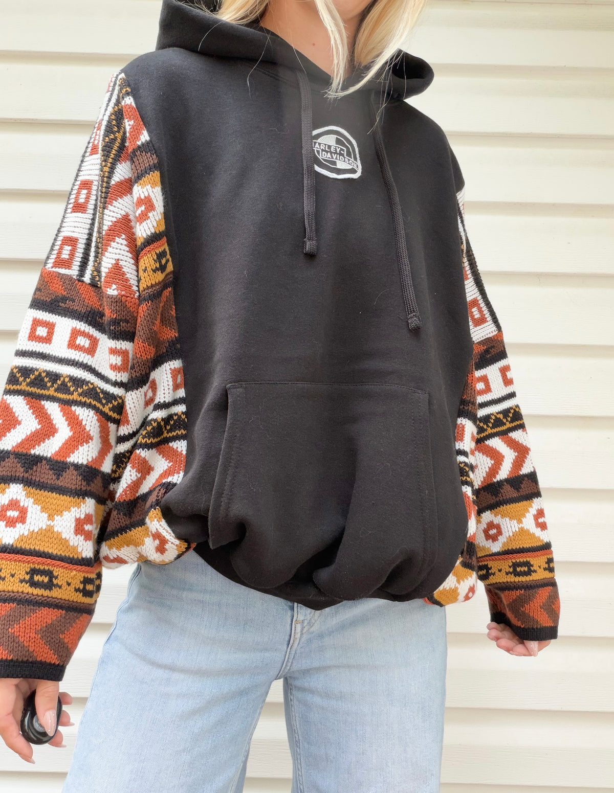 Harley Davidson hoodie x vtg sweater