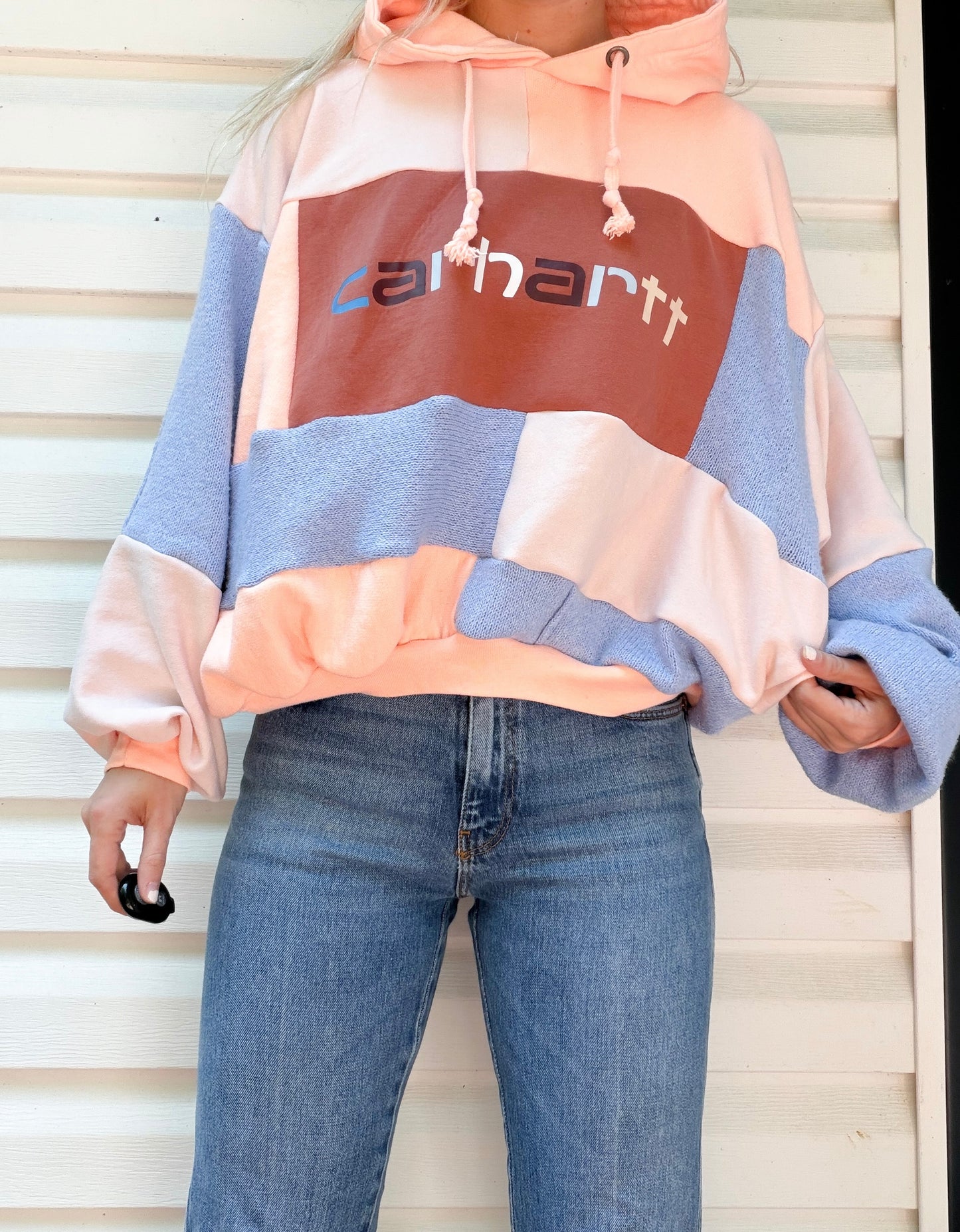 Carhartt patchwork hoodie
