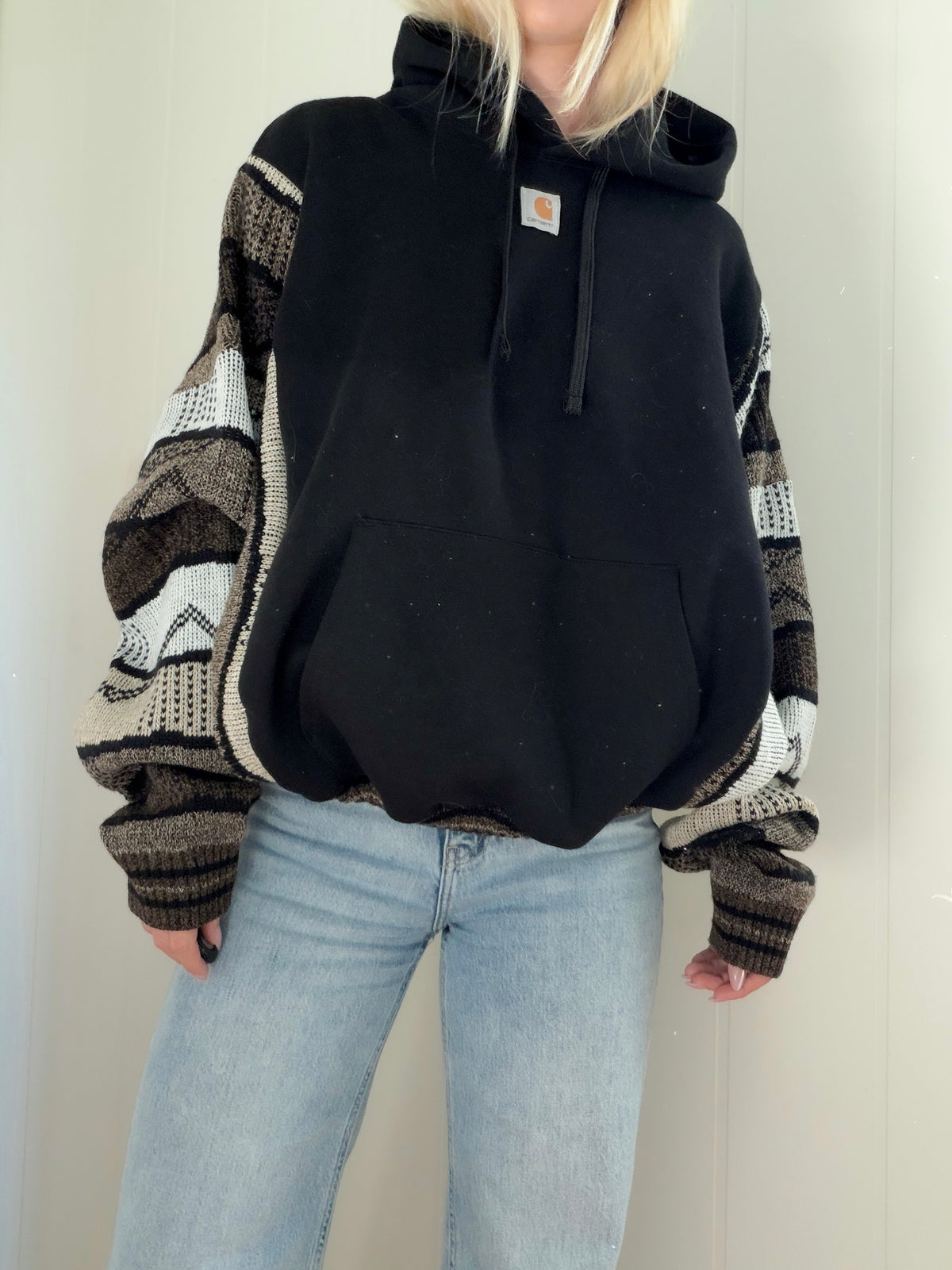 Carhartt hoodie x vtg sweater