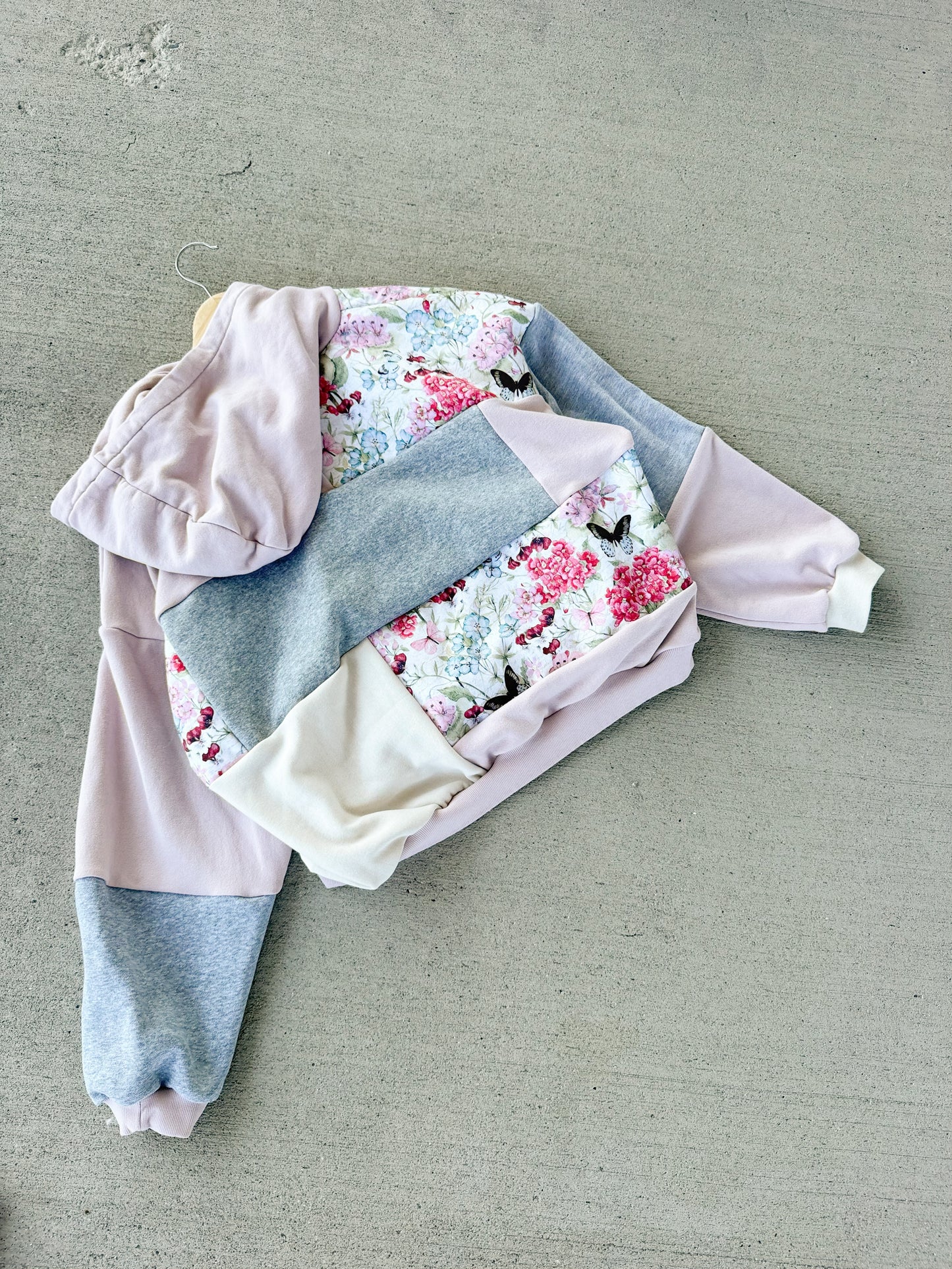 Butterflies x Nike patchwork hoodie