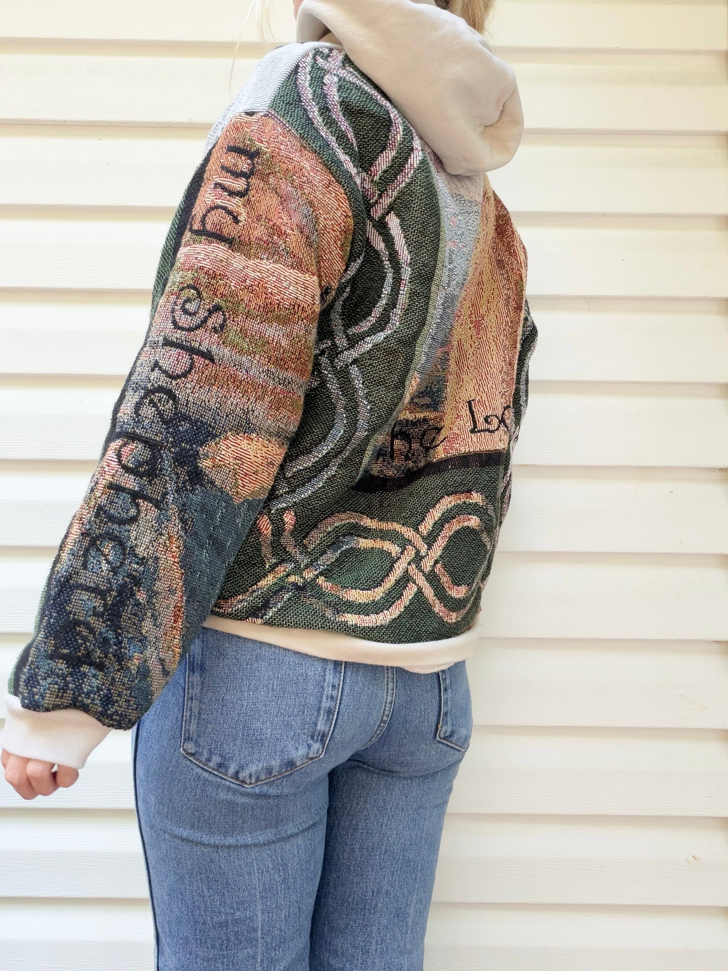 Jesus tapestry hoodie