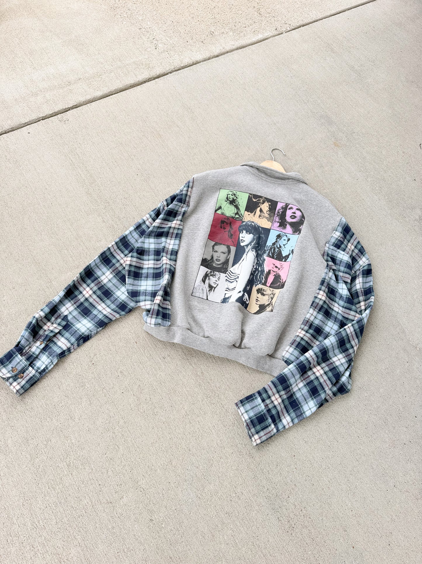 Taylor Swift Eras Tour 1/4 zip x flannel