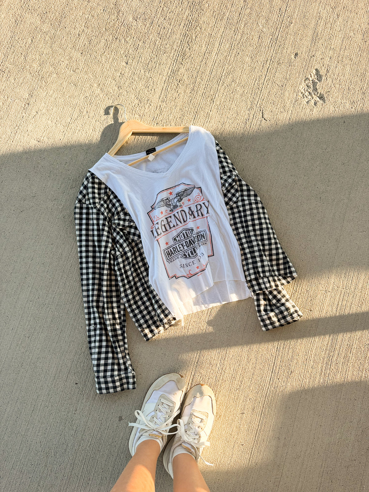 Harley Davidson flannel tee